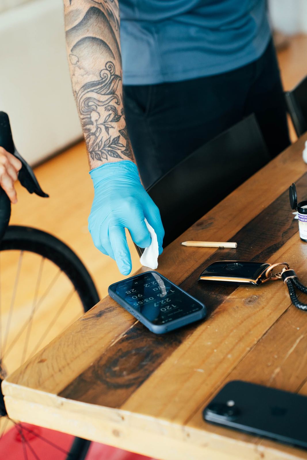 Bike fit and device check at the TCM base