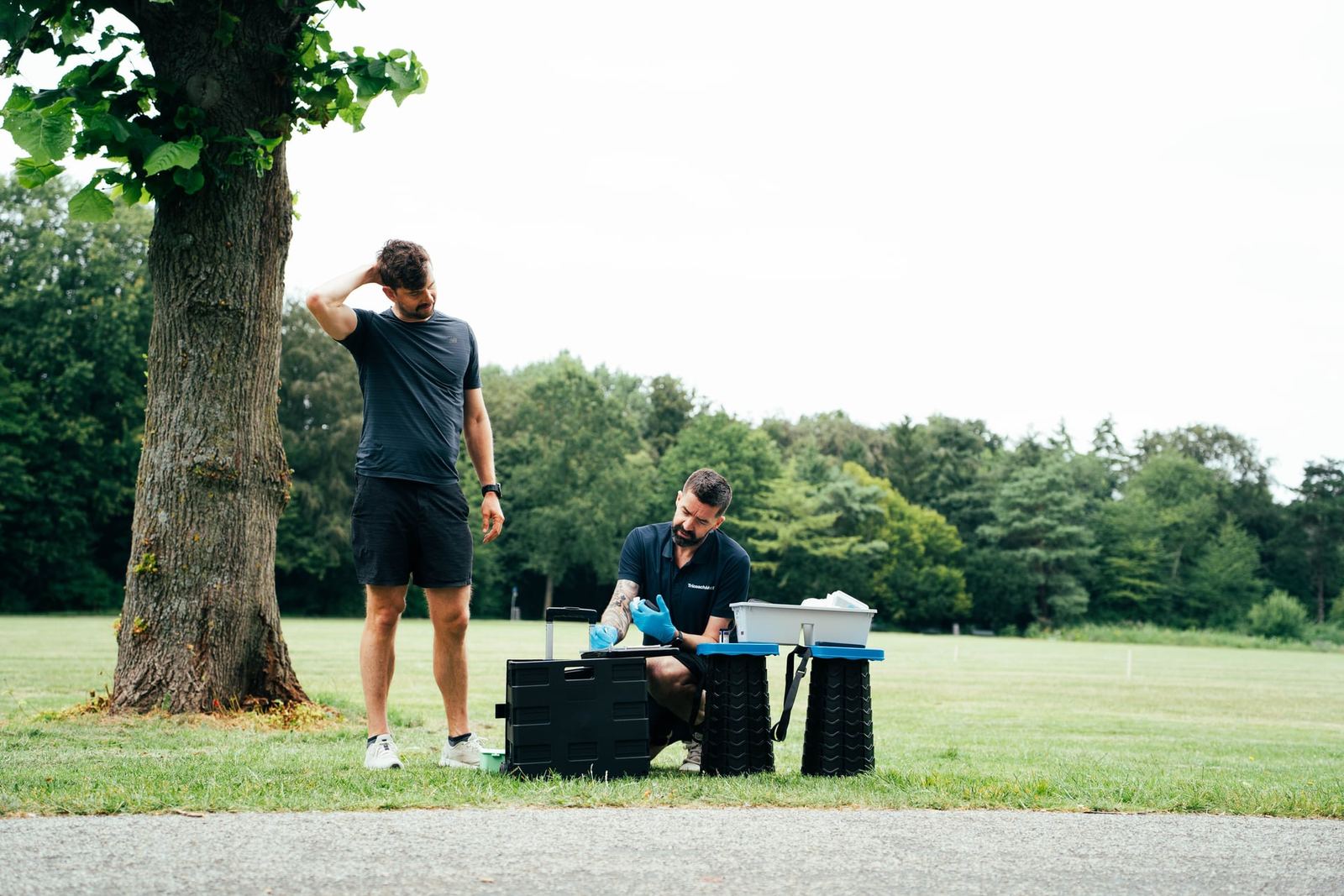 On-location testing setup
